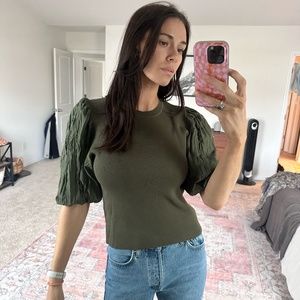 Lucy Paris bubble sleeve top